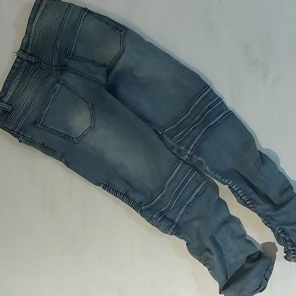 Teen/Men cargo denim pants, size M/M, By Urban Plant - Urban ID, Light Blue - Picture 2 of 2